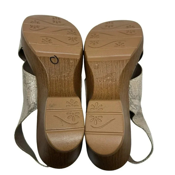 Dansko Jacinda Women's beige Leather Slingback Heels Sandals Size 41 US 10-10.5 - Picture 11 of 14